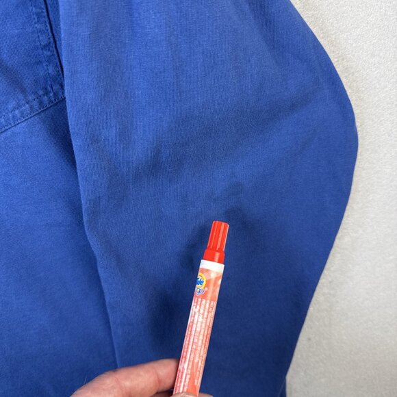 Duluth Trading Polo Shirt Mens L Blue Longtail T Long Sleeve Outdoors Workwear - Picture 4 of 12